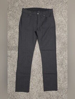 Men's Charcoal Gray Slim Casual Pants